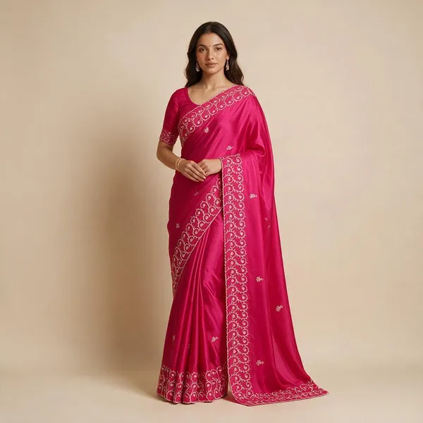 Pink_Mix_Chiffon_Embroidered_Saree_With_Blouse_For_Women