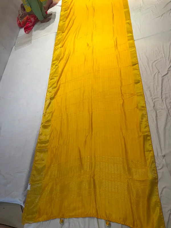 Yellow_Mix_Chiffon_Woven_Saree_With_Blouse_For_Women