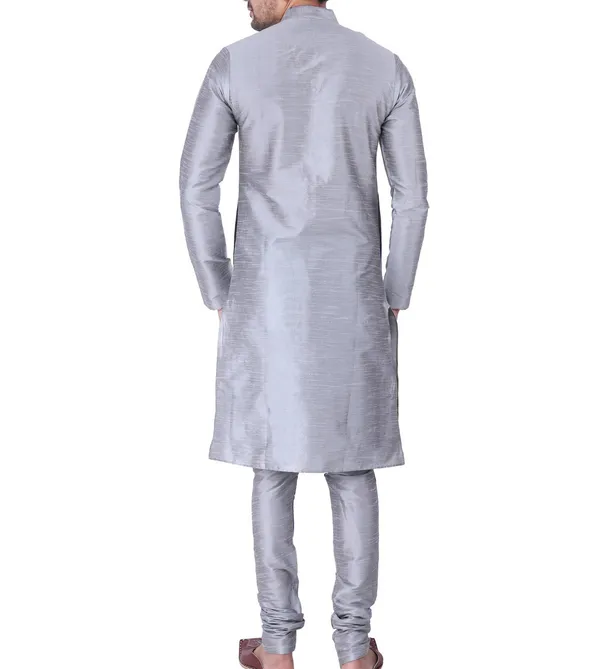 Grey_Textured_Kurta_Pajama_Set_for_Men