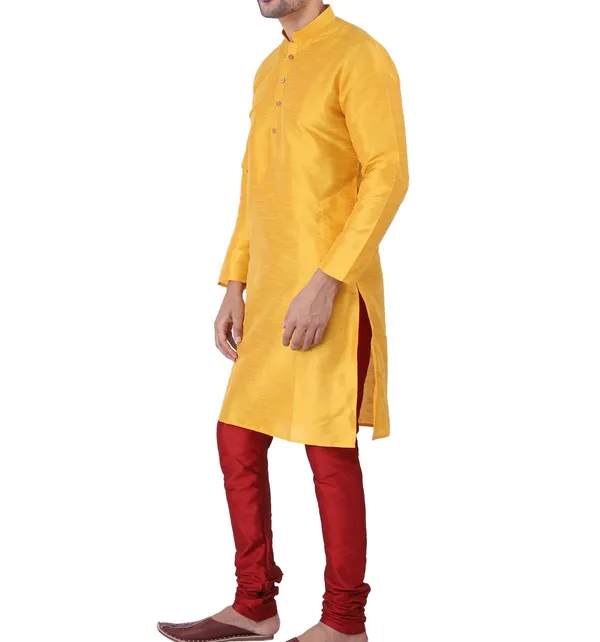 Yellow_Straight_Kurta_Set_for_Men