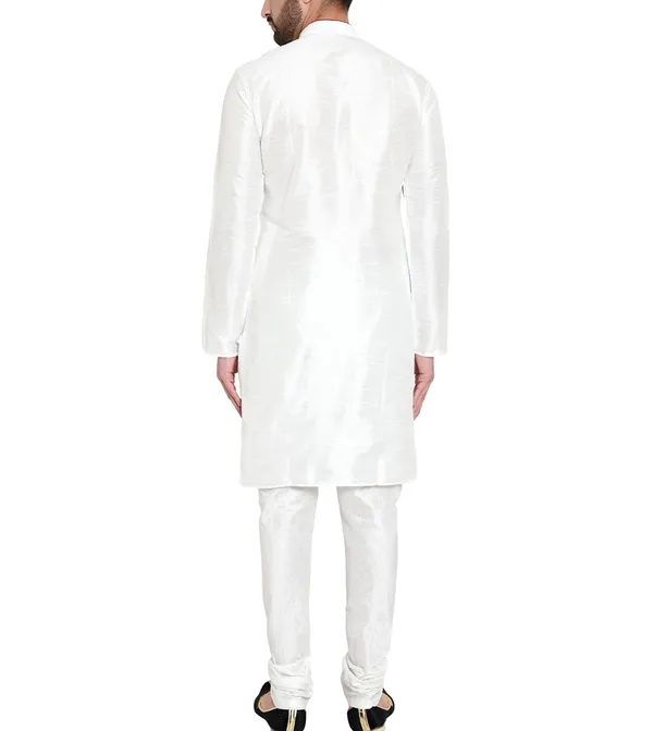 White_Straight_Fit_Kurta_Pajama_for_Men