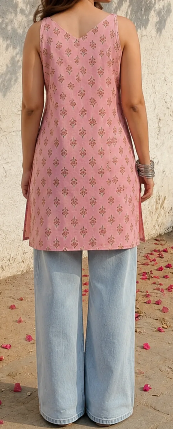 Pink_Printed_Sleeveless_Straight_Kurta_For_Women