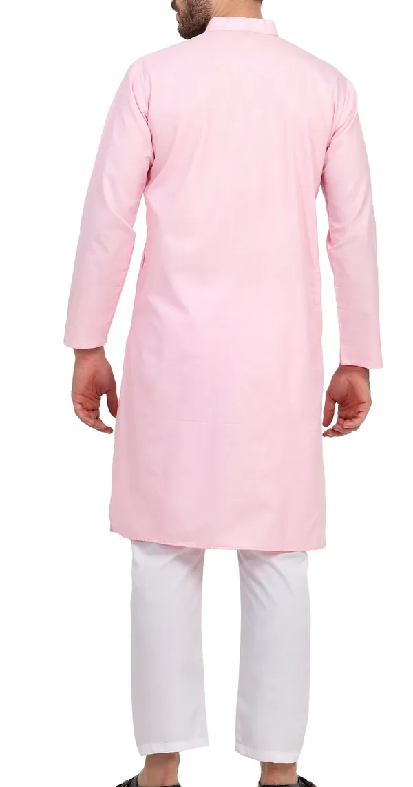 Pink_Cotton_Straight_Kurta_for_Men