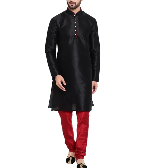 Black_Straight_Kurta_Set_for_Men