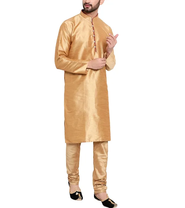 Gold_Silk_Straight_Fit_Kurta_Pajama_Set_for_Men