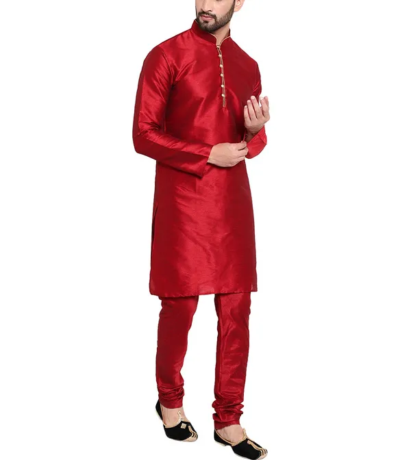 Red_Traditional_Kurta_Pajama_Set_for_Men
