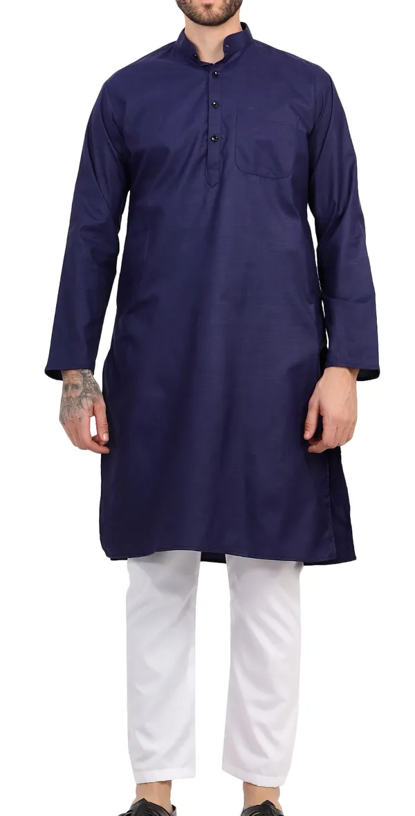 Navy_Blue_Solid_Straight_Kurta_for_Men
