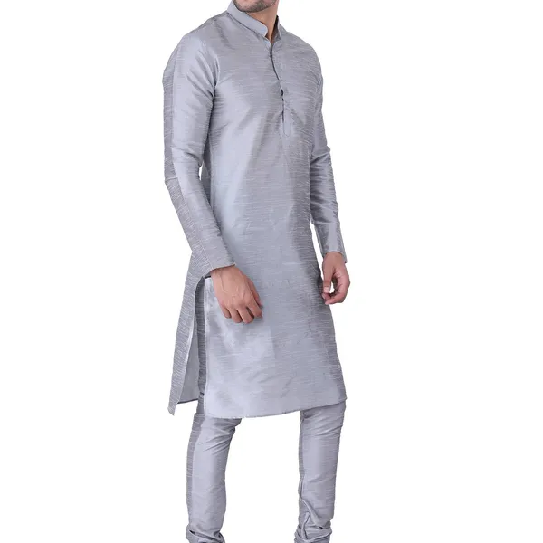 Grey_Textured_Kurta_Pajama_Set_for_Men