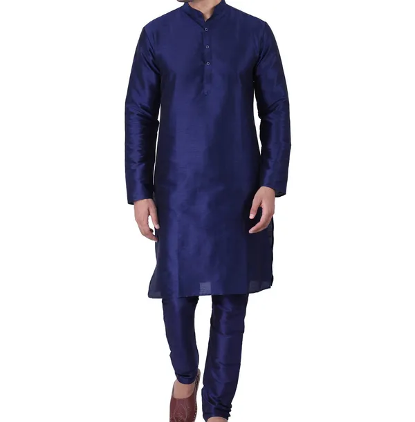 Navy_Blue_Regular_Fit_Kurta_Pajama_Set_for_Men