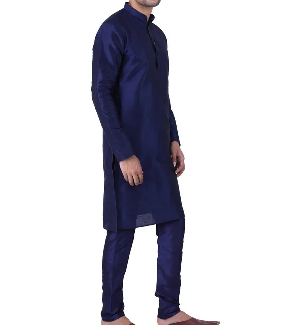 Navy_Blue_Regular_Fit_Kurta_Pajama_Set_for_Men
