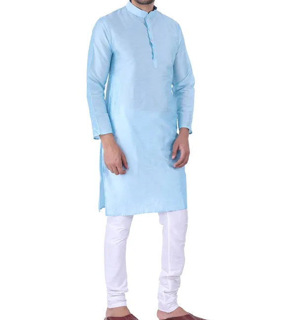 Light_Blue_Straight_Fit_Kurta_For_Men