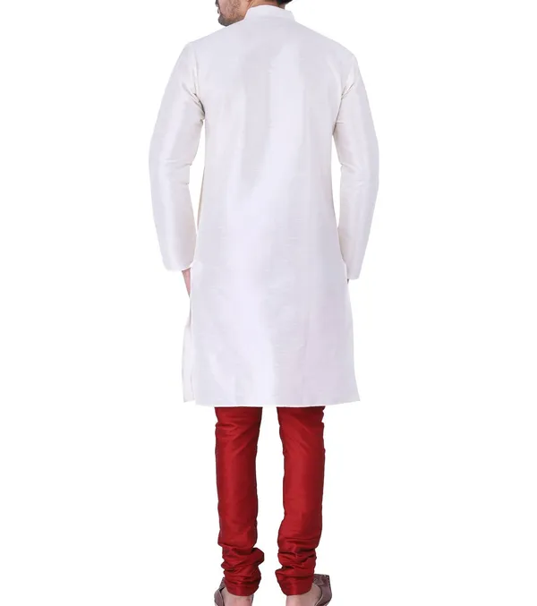 White_Straight_Fit_Kurta_For_Men