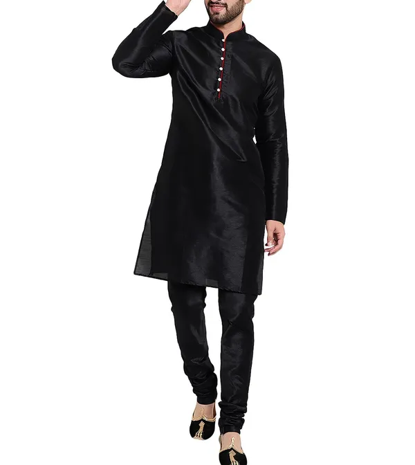Black_Regular_Fit_Kurta_Pajama_Set_for_Men