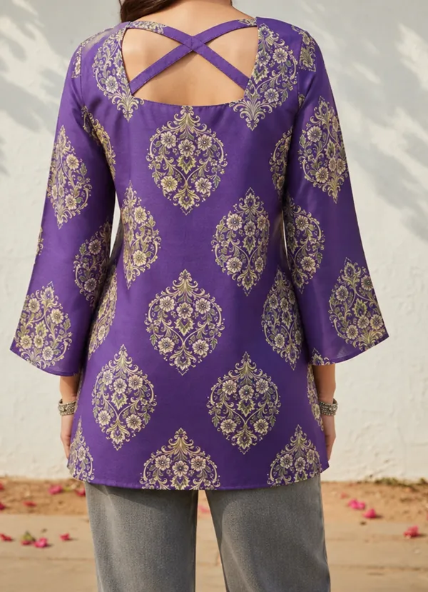 Purple_Printed_Flared_Kurti_for_Women