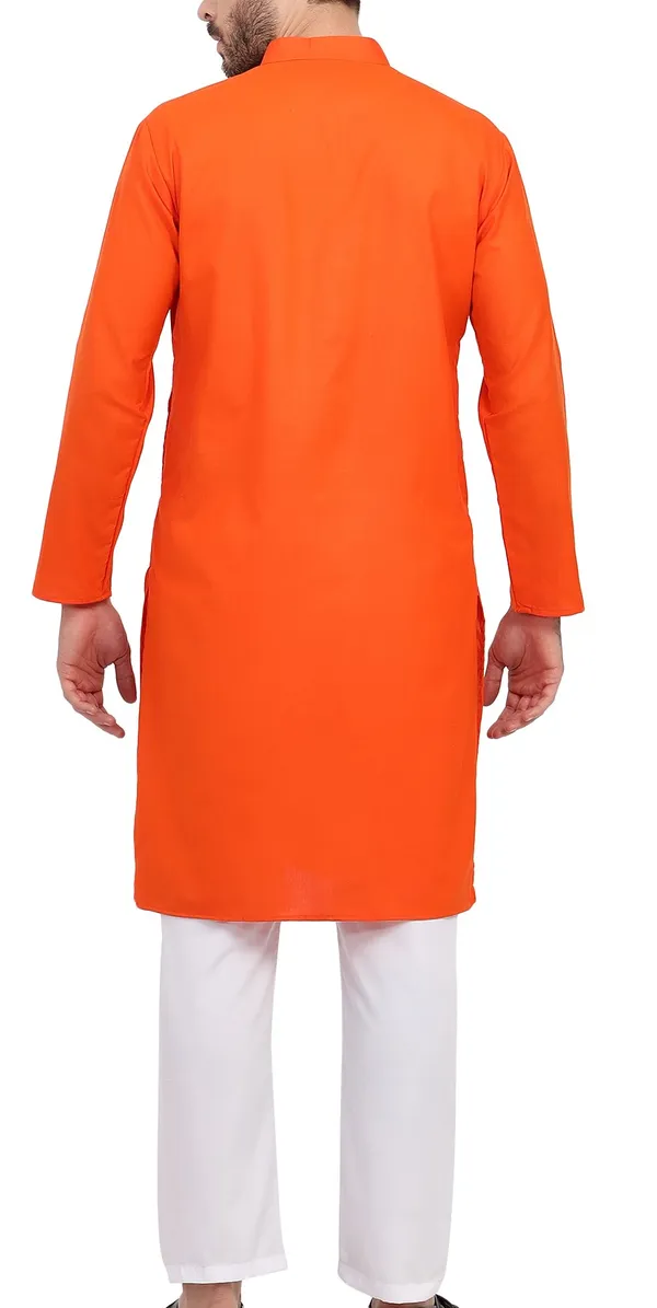 Orange_Straight_Kurta_for_Men