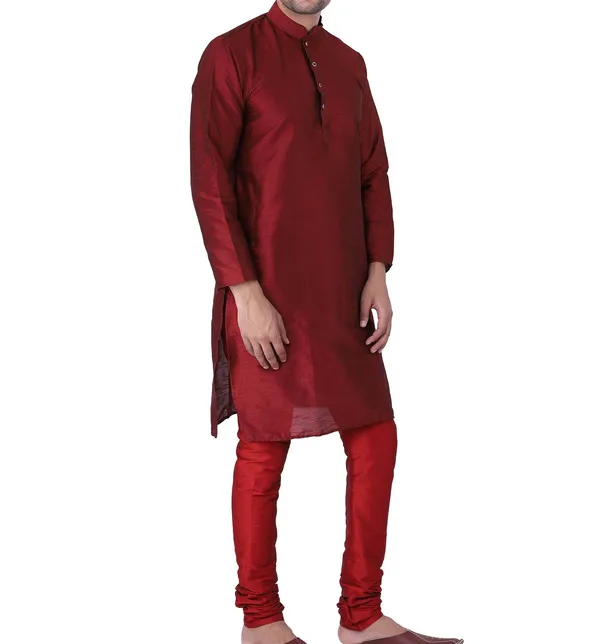 Maroon_Traditional_Kurta_Pajama_Set_for_Men