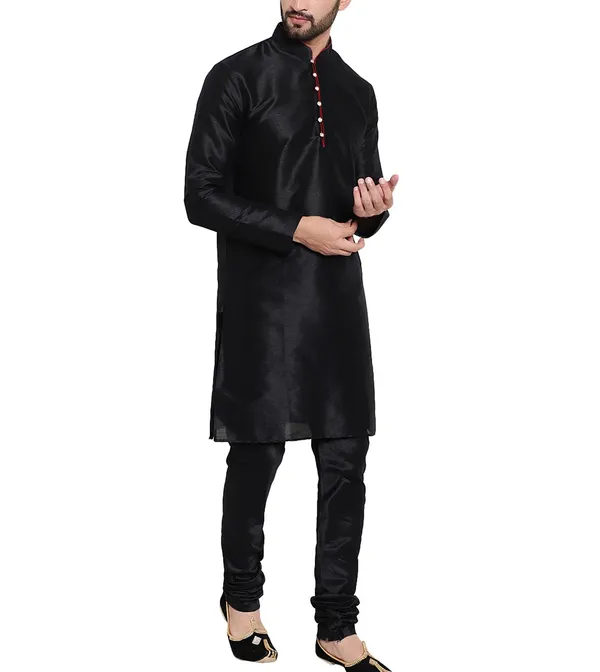 Black_Regular_Fit_Kurta_Pajama_Set_for_Men