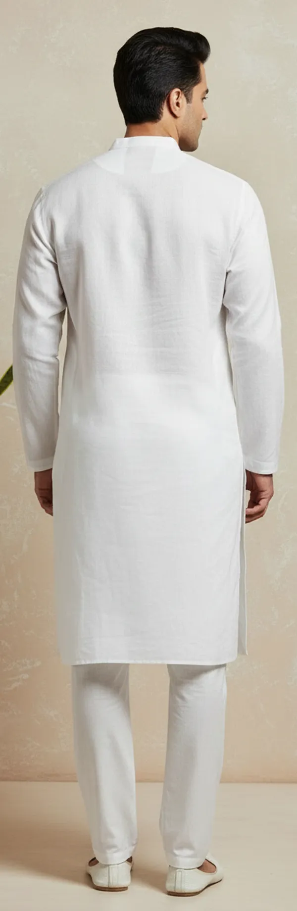 White_Textured_Straight_Kurta_Set_for_Men