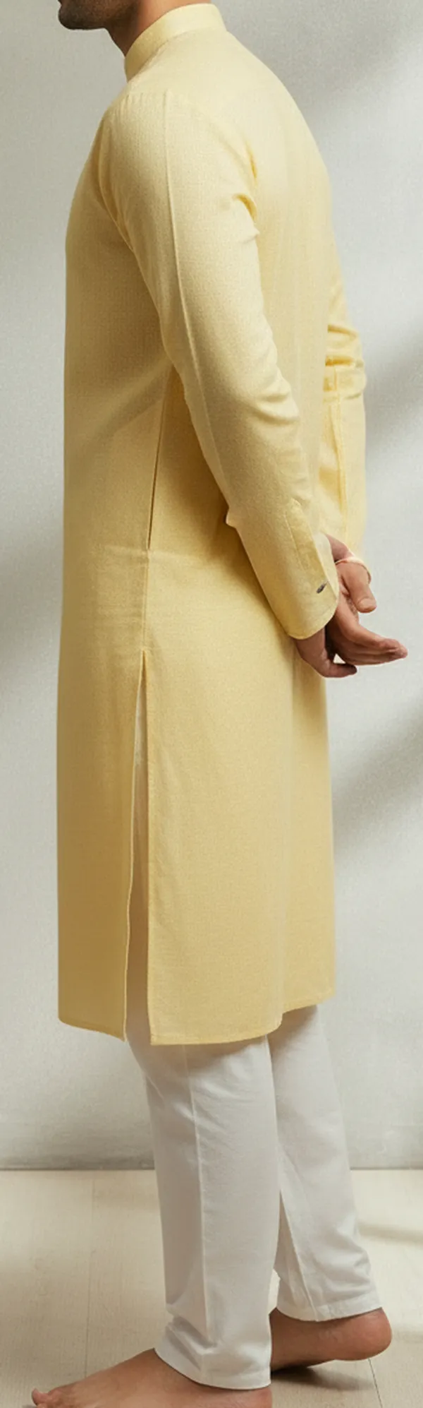 Yellow_Solid_Straight_Kurta_for_Men