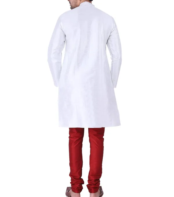 White_Straight_Fit_Kurta_For_Men