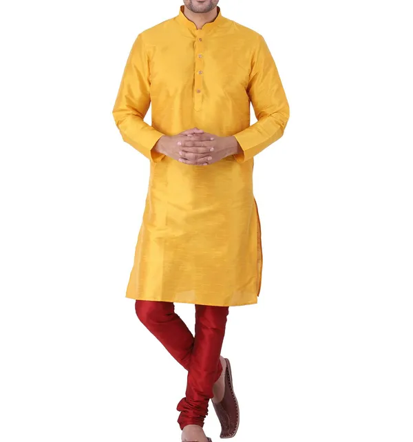Yellow_Straight_Kurta_Set_for_Men