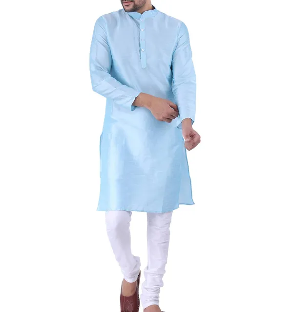 Light_Blue_Straight_Fit_Kurta_For_Men