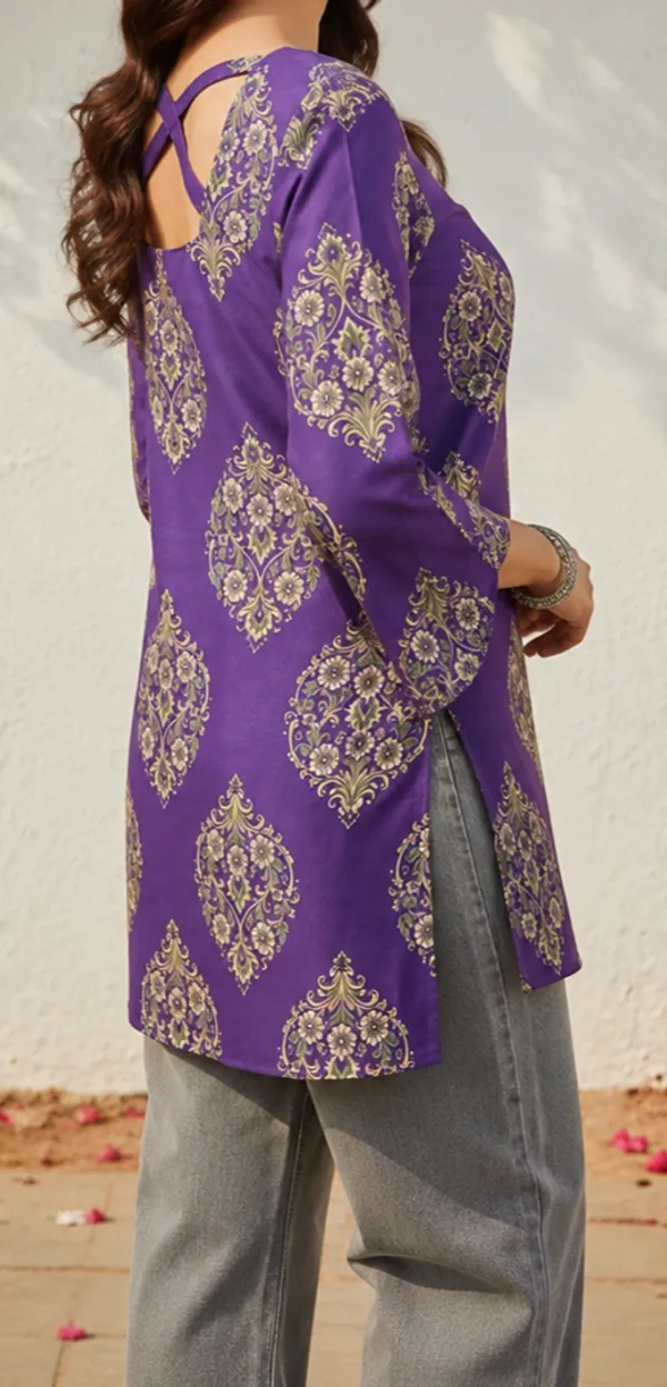 Purple_Printed_Flared_Kurti_for_Women