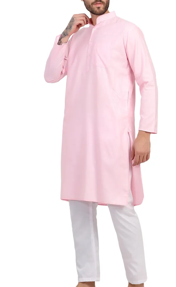 Pink_Cotton_Straight_Kurta_for_Men