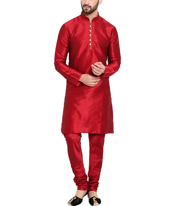 Red_Traditional_Kurta_Pajama_Set_for_Men