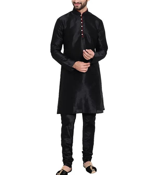 Black_Regular_Fit_Kurta_Pajama_Set_for_Men