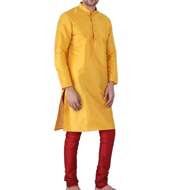Yellow_Straight_Kurta_Set_for_Men