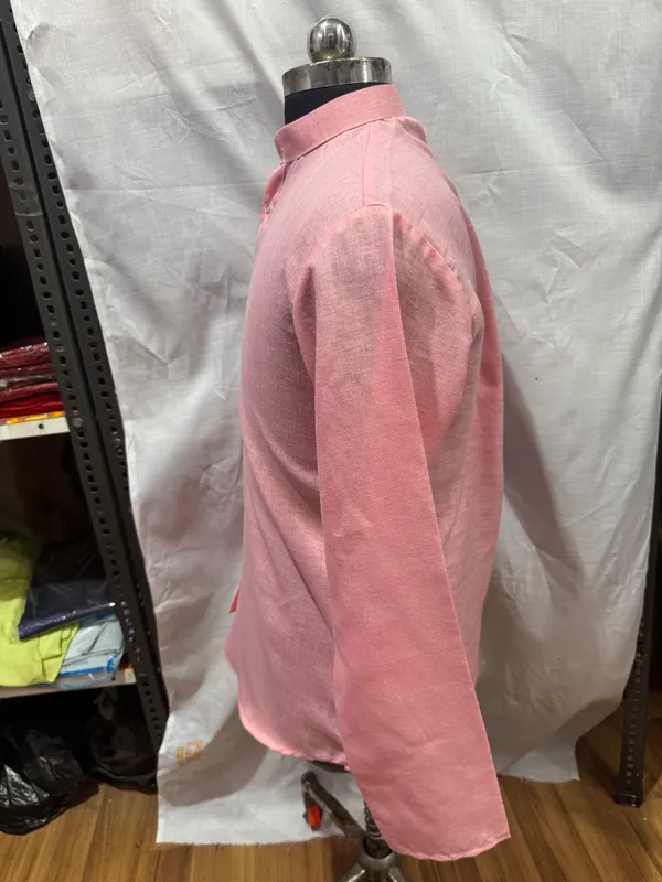 Pink_Textured_Regular_Fit_Kurta_for_Men