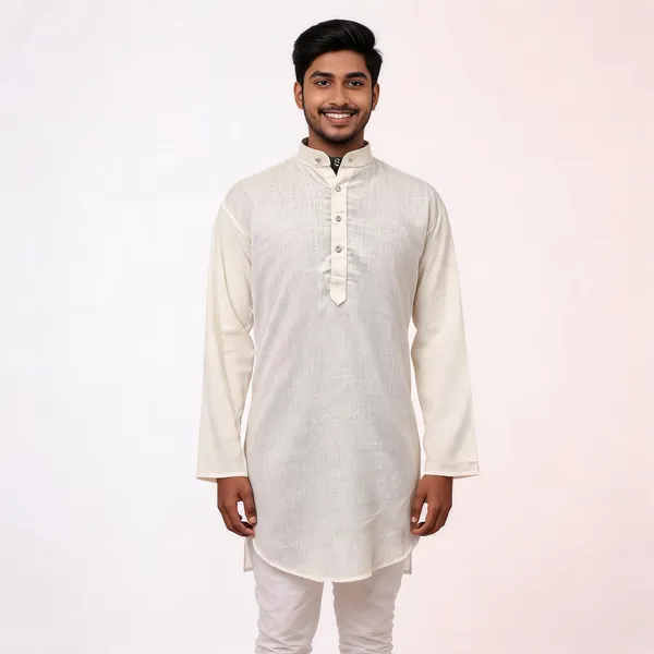 Off_White_Linen_Cotton_Regular_Fit_Kurta_For_Men