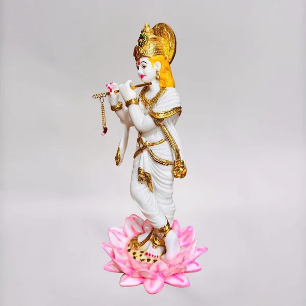 Lord_Krishna_Idol_Marble_Statue_Handmade_Gold_Work_By_Skilled_Artist_For_Home_Decor_Pooja_Ghar_Gift_Multicolor_Big_12_Inch_Marble