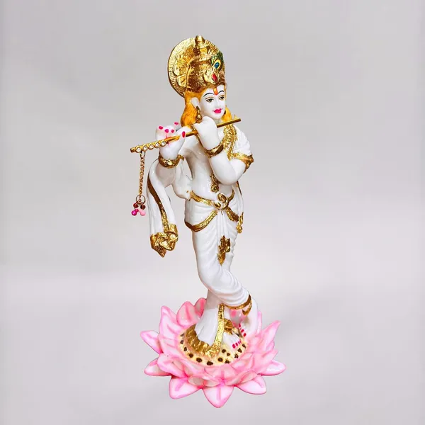 Lord_Krishna_Idol_Marble_Statue_Handmade_Gold_Work_By_Skilled_Artist_For_Home_Decor_Pooja_Ghar_Gift_Multicolor_Big_12_Inch_Marble