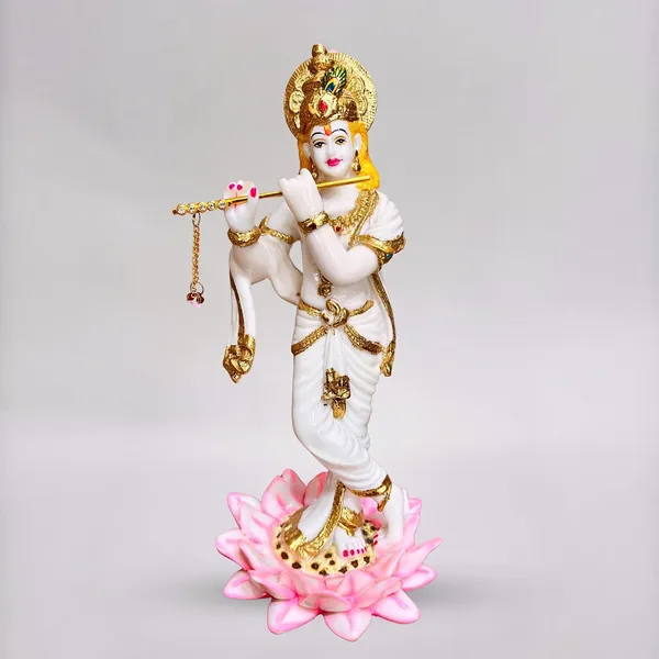Lord_Krishna_Idol_Marble_Statue_Handmade_Gold_Work_By_Skilled_Artist_For_Home_Decor_Pooja_Ghar_Gift_Multicolor_Big_12_Inch_Marble