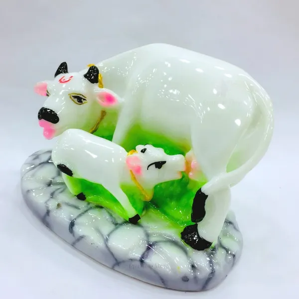 Hindu_Kamdhenu_Cow_And_Calf_Idol_Cultured_Marble_Stone_Handmade_Cow_And_Calf_Murti_For_House_Office_Shop_For_Spiritual_Vastu_Nandi_Pooja_5_Inch_Multicolor