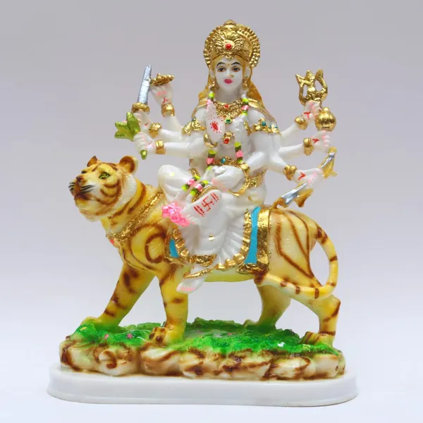 Gold_Plated_Durga_Maa_Idol_Sherawali_Mata_Devi_Goddess_Murti_Marble_For_Home_Temple_Pooja_Room_Office_Table_Decoration_Gift_Statue_9_Inch