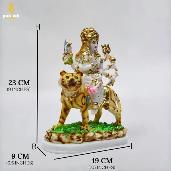 Gold_Plated_Durga_Maa_Idol_Sherawali_Mata_Devi_Goddess_Murti_Marble_For_Home_Temple_Pooja_Room_Office_Table_Decoration_Gift_Statue_9_Inch