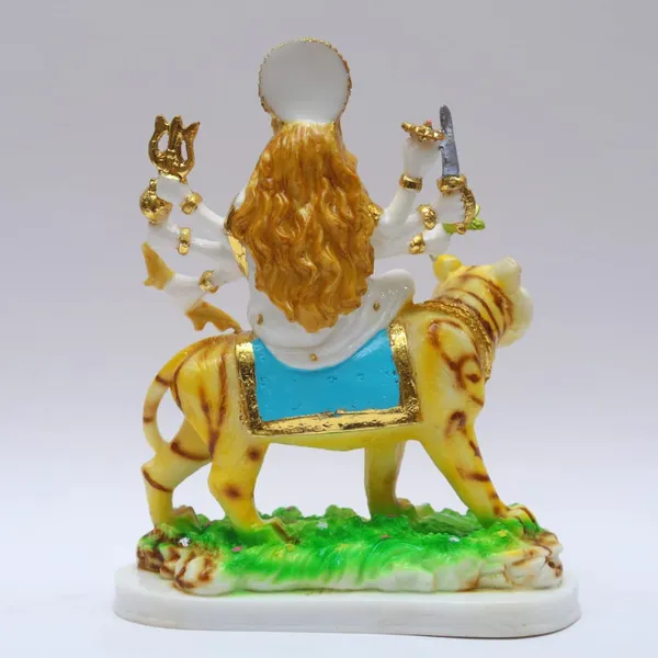 Gold_Plated_Durga_Maa_Idol_Sherawali_Mata_Devi_Goddess_Murti_Marble_For_Home_Temple_Pooja_Room_Office_Table_Decoration_Gift_Statue_9_Inch