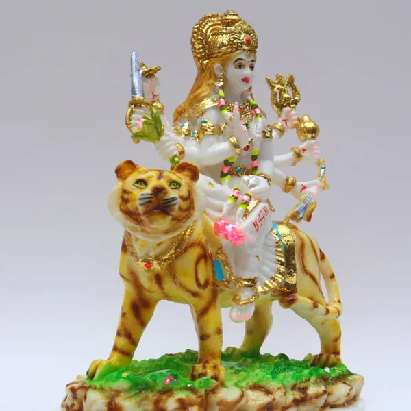 Gold_Plated_Durga_Maa_Idol_Sherawali_Mata_Devi_Goddess_Murti_Marble_For_Home_Temple_Pooja_Room_Office_Table_Decoration_Gift_Statue_9_Inch