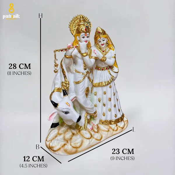 Gold_Plated_Radha_Krishna_Murti_Marble_Dust_With_Kamdhenu_Cow_Radha_Krishna_Idol_Statue_For_Home_Decor_Big_Size_Multicolour_Standard_1_Piece_12_Inch_Religious