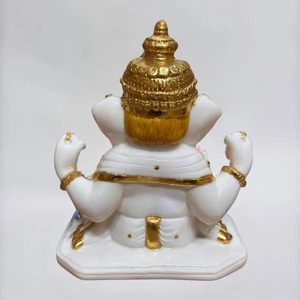 Gold_Plated_Dagdusheth_Ganesh_Murti_Marble_For_Home_Decor_Ganesha_Dagduseth_Statue_Idol_Entrance_Pooja_Room_Temple_Office_Gift_Cultured_Marble_8_5_Inch
