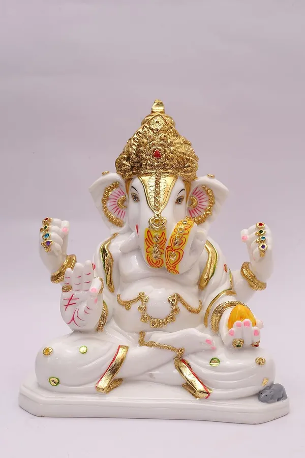 Gold_Plated_Dagdusheth_Ganesh_Murti_Marble_For_Home_Decor_Ganesha_Dagduseth_Statue_Idol_Entrance_Pooja_Room_Temple_Office_Gift_Cultured_Marble_8_5_Inch