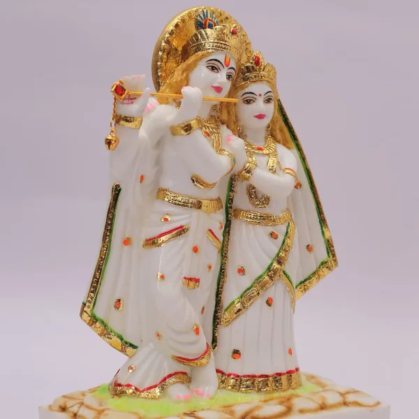 Radha_Krishna_Murti_Marble_Idol_Statue_Multicolour_Standard_1_Piece_9_Inch
