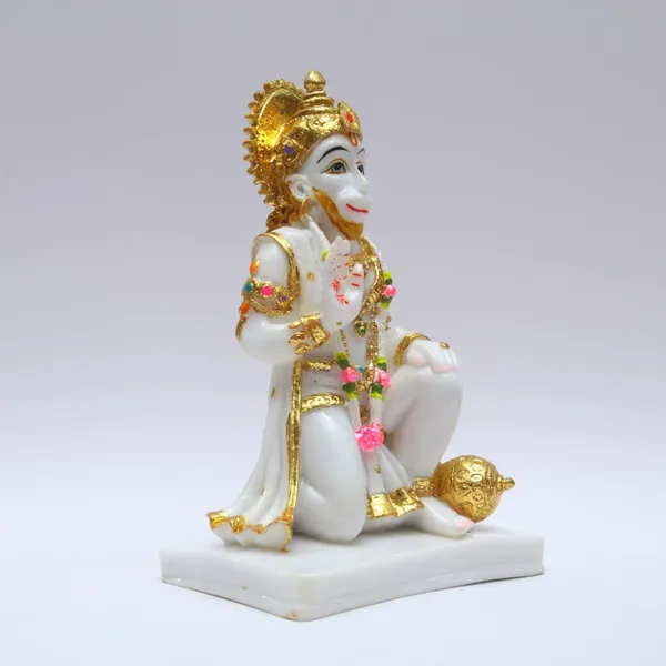 Gold_Plated_Hanuman_Murti_Idol_Cultured_Marble_Bajrangbali_Ji_Statue_7_Inch_Standard_Size_Ashriwad_Sitting_Hanuman_Ji_Design