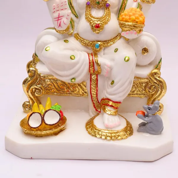 Gold_Plated_Ganesha_Idol_For_Home_Decor_9_Inch_Cultured_Marble_Ganpati_Ganesh_Murti_For_Temple_Pooja_Ghar_Office_Desk_Gift_22_Cm_Standard_Size