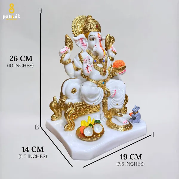 Gold_Plated_Ganesha_Idol_For_Home_Decor_9_Inch_Cultured_Marble_Ganpati_Ganesh_Murti_For_Temple_Pooja_Ghar_Office_Desk_Gift_22_Cm_Standard_Size