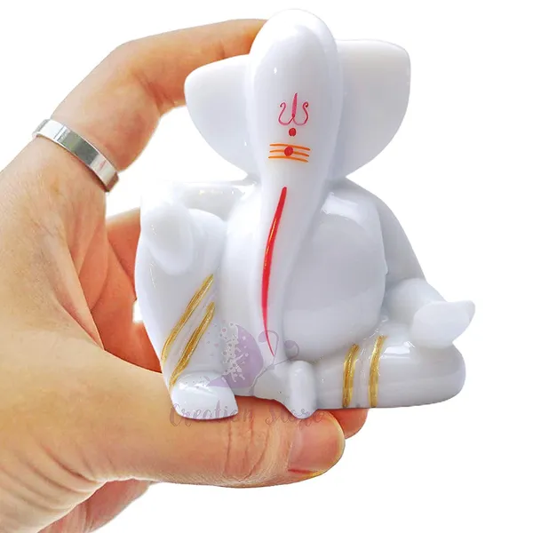 Handmade_Tilak_Ganesha_Idol_For_Car_Dashboard_With_Adhesive_Small_Statue_Office_Table_Stiudy_Decor_Cultured_Marble_3_5_Inch_White_Handcrafted_In_India