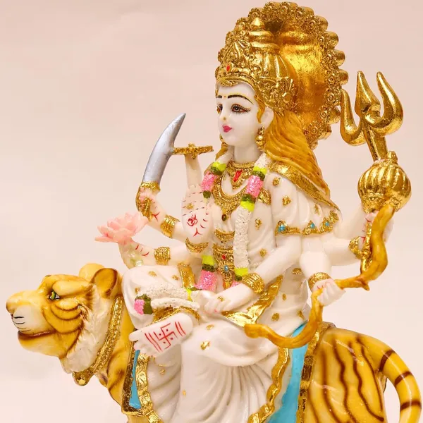 Goddess_Maa_Durga_Mata_Idol_Murti_Figurine_Statue_Handmade_Gold_Plated_Work_For_Home_Puja_Mandir_Office_Gift_15_5_Inche_Multicolor